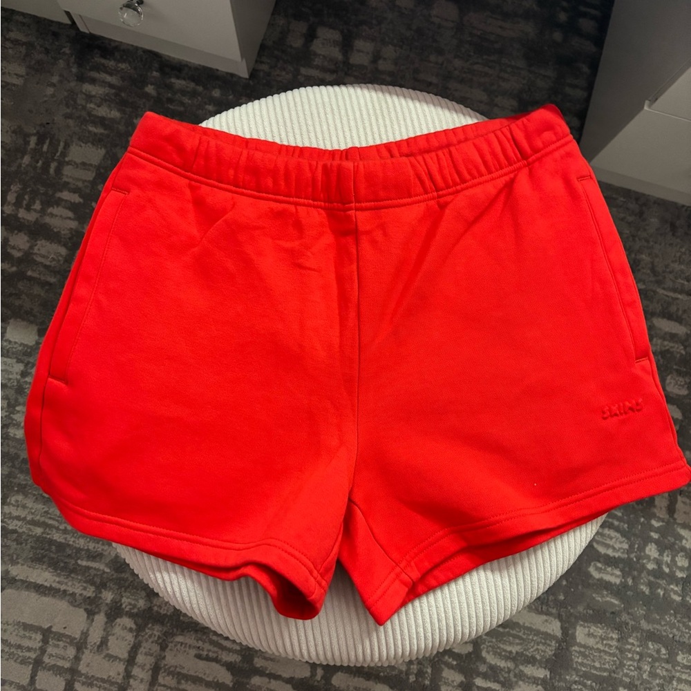 NWT Skims cotton fleece ruby shorts
